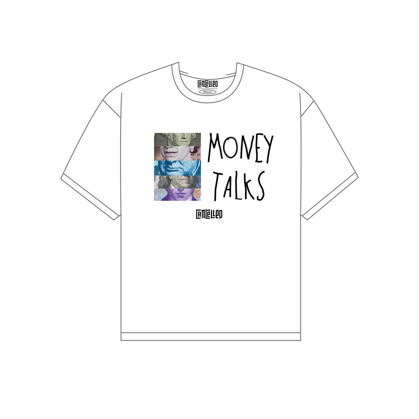 Money Talks T-Shirt White